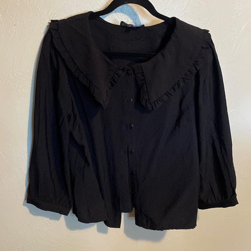 Princess highway apron collar blouse